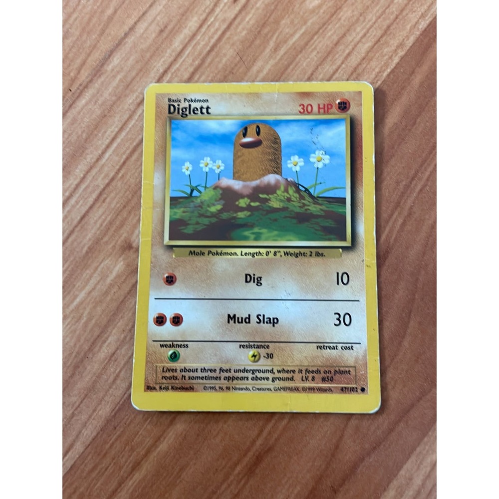Diglett Pokemon Card